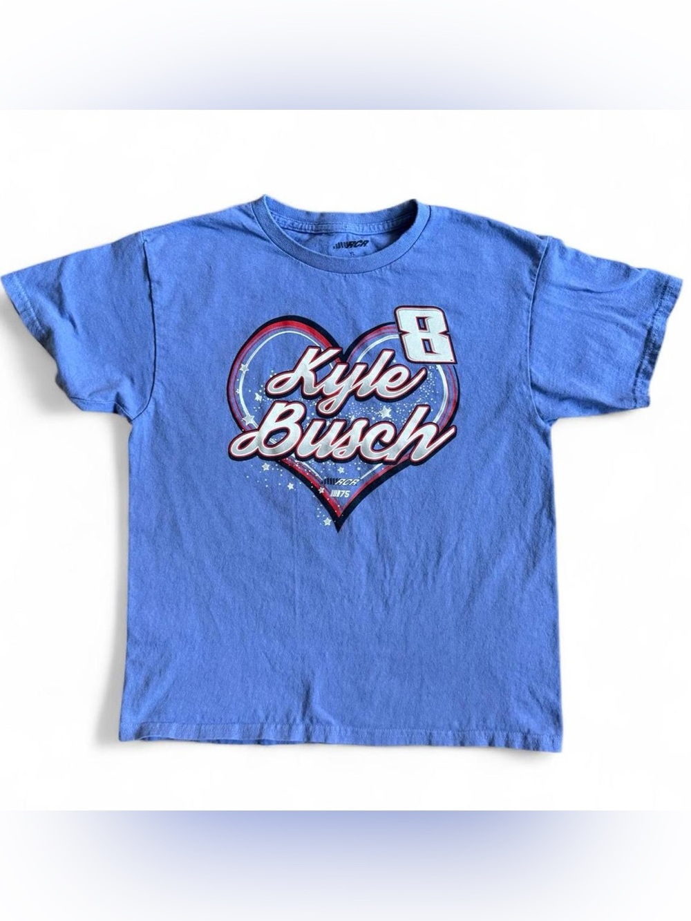 Nascar Kyle Busch Lilac Heart Graphic Tee